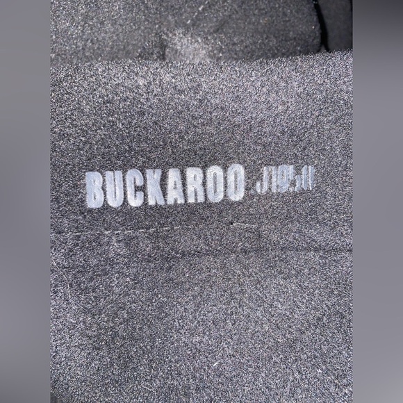 Vintage Buckaroo Modern J1950 Wool Black‎ Pea Coat Eight Button Men L Cowboy - Picture 9 of 11